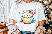 Cute Sleeping Baby Owl Clipart, an Illustration by Sublimation Artist (Thumbnail 4 of 9)