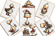 Whimsical Geese Clipart Bundle, an Illustration by Creative Art (Thumbnail 7 of 10)