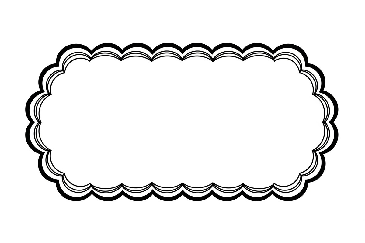 Wavy Scalloped Label Frame Bundle, an Illustration by musafir_fashion (Photo 47 of 51)
