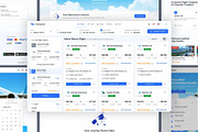 Flight Booking Website & Dashboard, an UI Kit Template by Creative Perspective (Thumbnail 7 of 8)