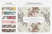 Tulip Hush Luxury Seamless Patterns, a Pattern Graphic by LEAFure (Thumbnail 2 of 10)