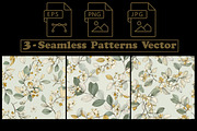 Senna Leaves and Blossom Patterns, a Pattern Graphic by one-touch (Thumbnail 4 of 9)