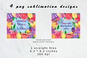 Flower watercolor tumbler design, an Object Graphic by AnastasiaWatercolor (Thumbnail 4 of 4)