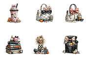 Preppy Halloween Clipart Bundle, a Seasonal Illustration by CreationArt (Thumbnail 4 of 5)