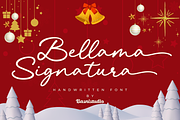 Bellama Signature Font, a Script Font by Basnistudio (Thumbnail 1 of 10)