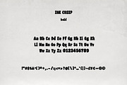 Ink Creep - Ink Bleed Font Family, a Slab Serif Font by Mneme (Thumbnail 7 of 10)