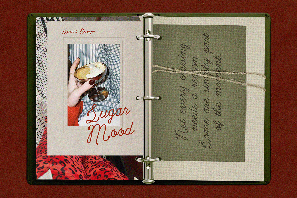 Cherry Merlot Vintage Ink Script, a Script Font by AnMark (Photo 2 of 16)