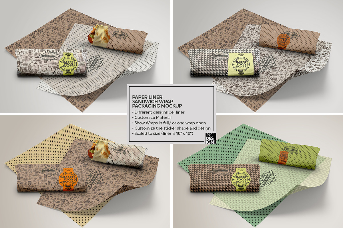 VOL.10 Food Box Packaging Mockups, a Product Mockup by INCDesign (Photo 5 of 22)