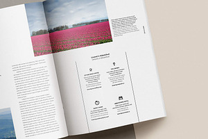 Magazine Template Bilingual Layout