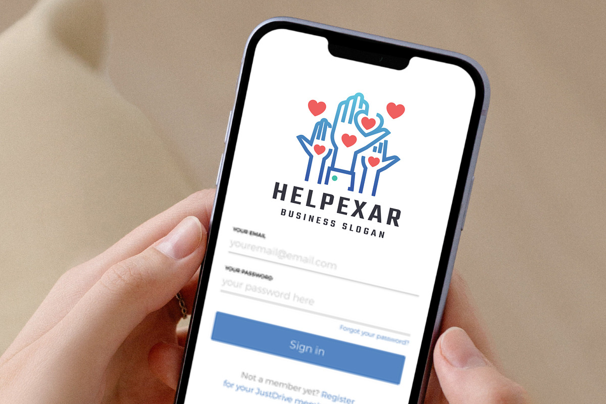 Helping Hand Charity Foundation Logo, a Branding & Logo Template by Design_Planet (Photo 2 of 7)
