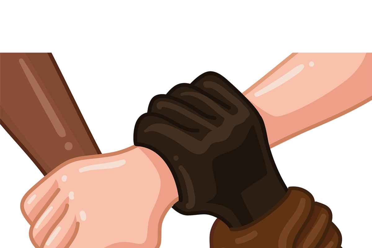 Multi-Ethnic Hands, a Person Illustration by MISS CHATZ (Photo 3 of 3)