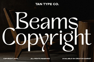 TAN - BEAMS, a Sans Serif Font by TanType