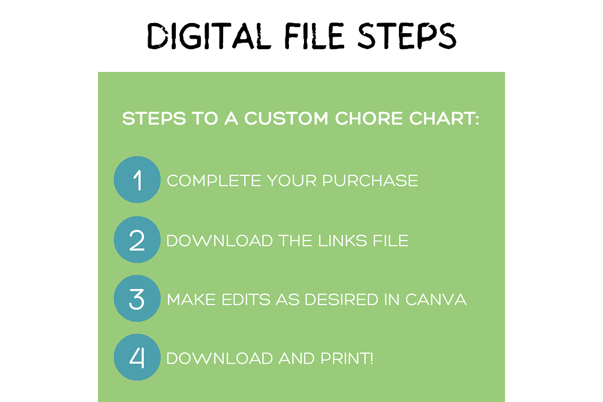 Kids Chore Chart, Canva Editable, a Stationery Template by Earley Bird Design Studio (Photo 4 of 6)