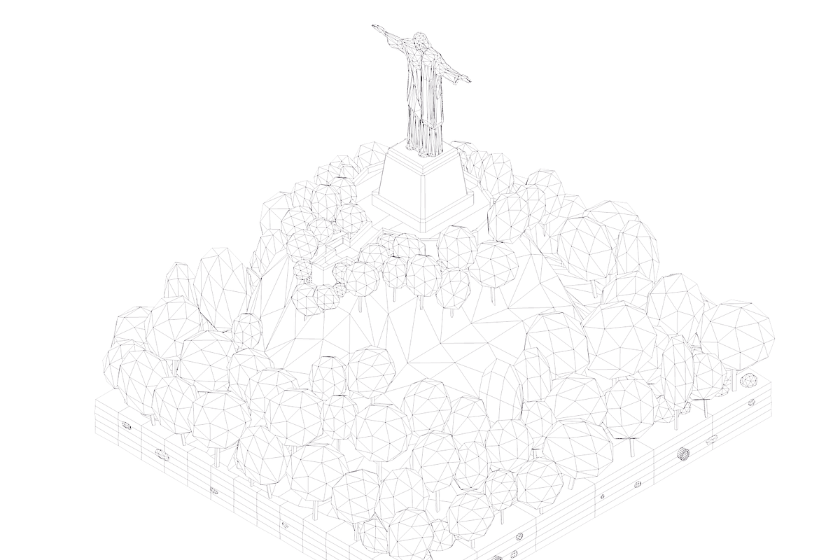 Polygonia World Landmarks Bundle, an Architecture 3D Model by Anton Moek (Photo 22 of 23)