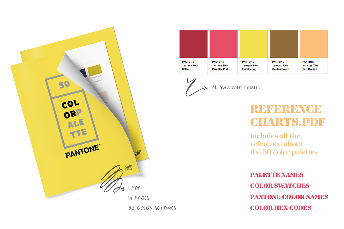 50 Pantone Branding Color Palettes, a Palette Add-On by Pulpixel Design (Photo 5 of 6)