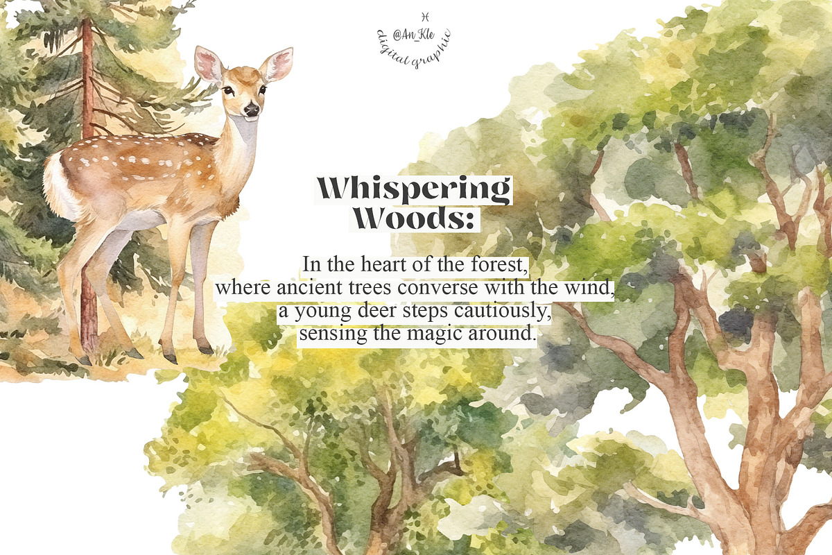 Woodland Bundle, an Animal Illustration by TheCuteShop (Photo 2 of 12)