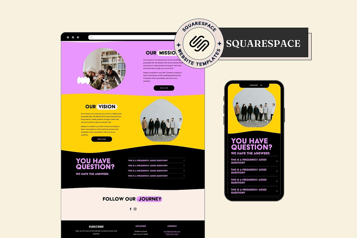 Squarespace Website Template, a Squarespace Template by Ciel Lumiere (Photo 8 of 9)