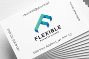 Flexible Letter F Logo, a Branding & Logo Template by Design_Planet (Thumbnail 3 of 4)