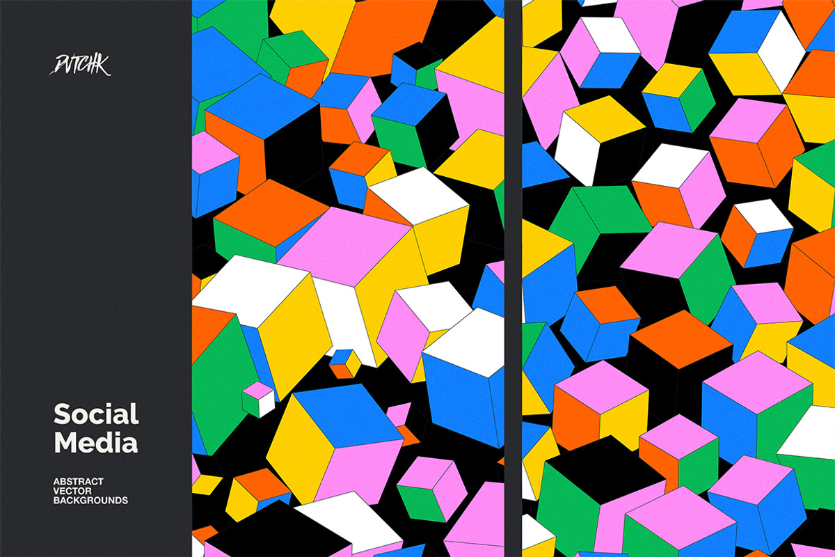Social Media Vector Backgrounds V 06, a Background Graphic by dvtchk (Photo 9 of 9)