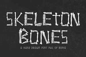 Skeleton Bones Font