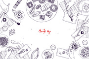 Sushi, hand drawn bundle, a Food Illustration by Good Studio (Thumbnail 5 of 32)
