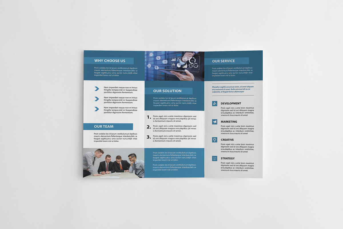 Corporate Brochure Trifold, a Brochure Template by retrographix (Photo 4 of 5)