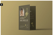 Green Floral Funeral Program, a Brochure Template by Neermana (Thumbnail 1 of 4)