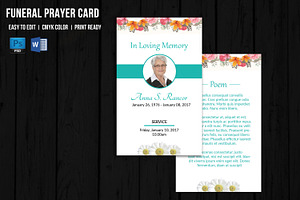 Funeral Prayer Card Template-V656