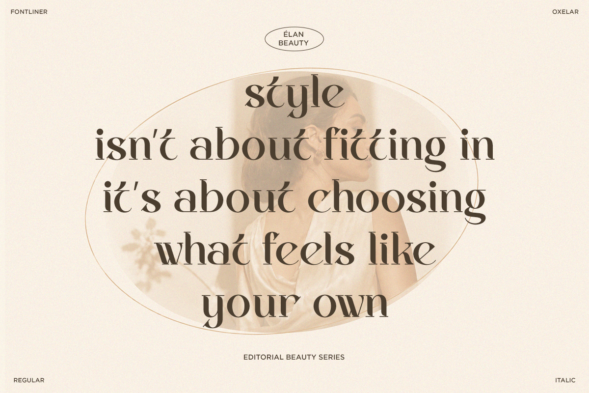 Oxelar - Luxury Editorial Serif Font, a Serif Font by Font Liner (Photo 8 of 10)