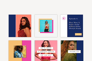 Podcast Insta Post & Stories Pack