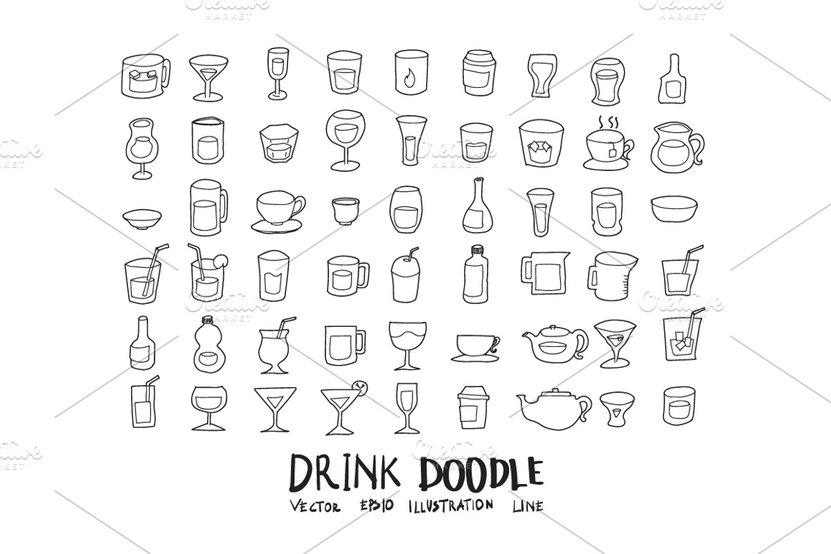 871 Hand Draw doodle icons set, an Outline Icon by TKDoodle (Photo 12 of 19)