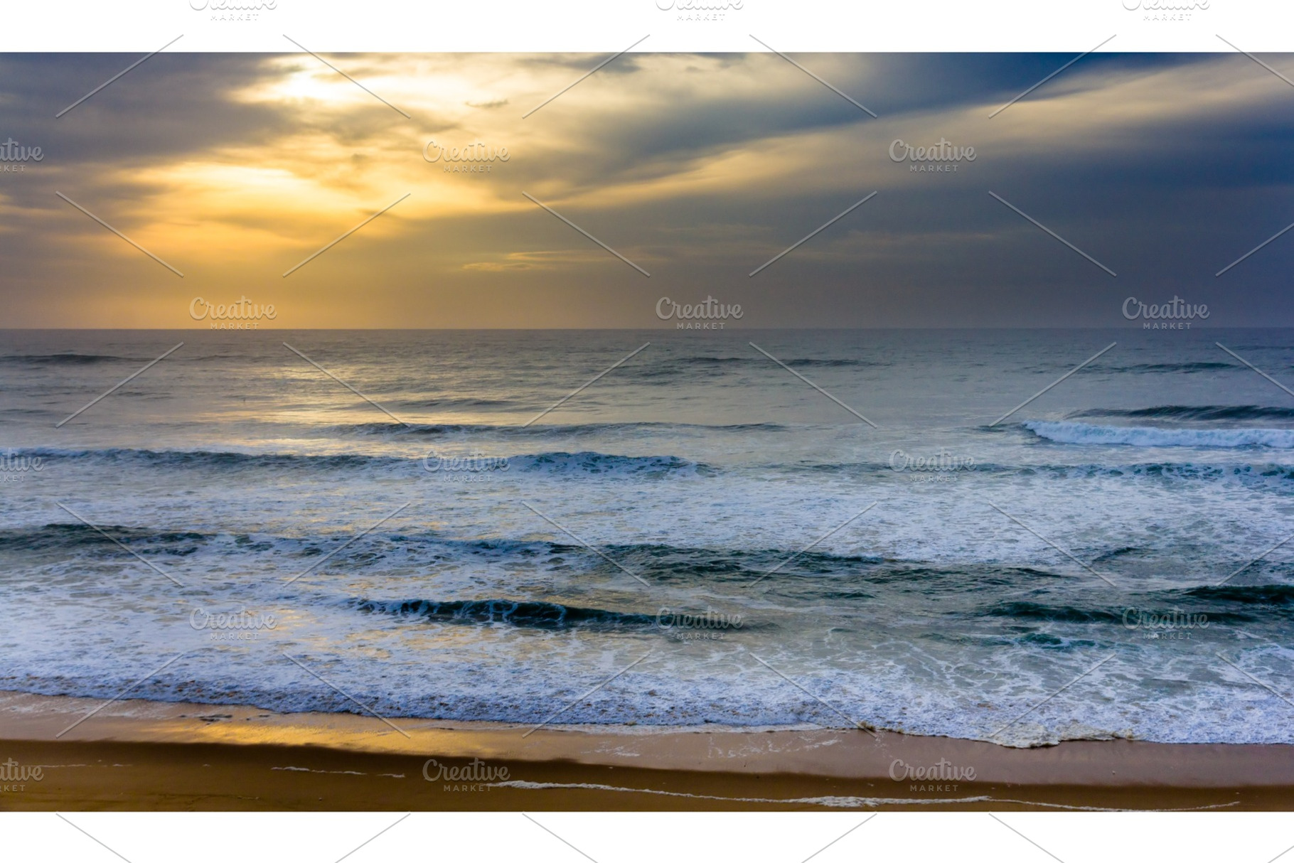Atlantic Ocean near Seignosse - France, Aquitaine, a Nature Photo by Leonid Andronov