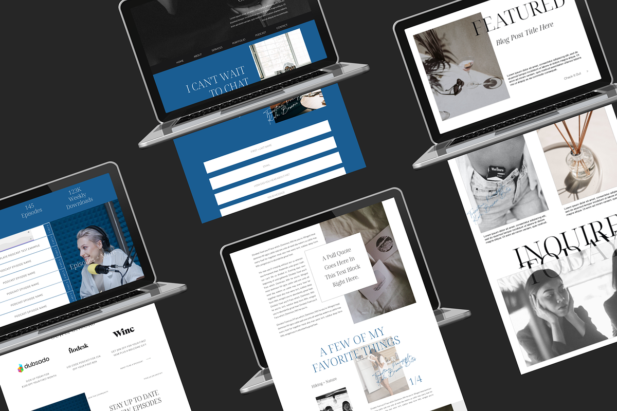 Showit Website Template | Halina preview 2