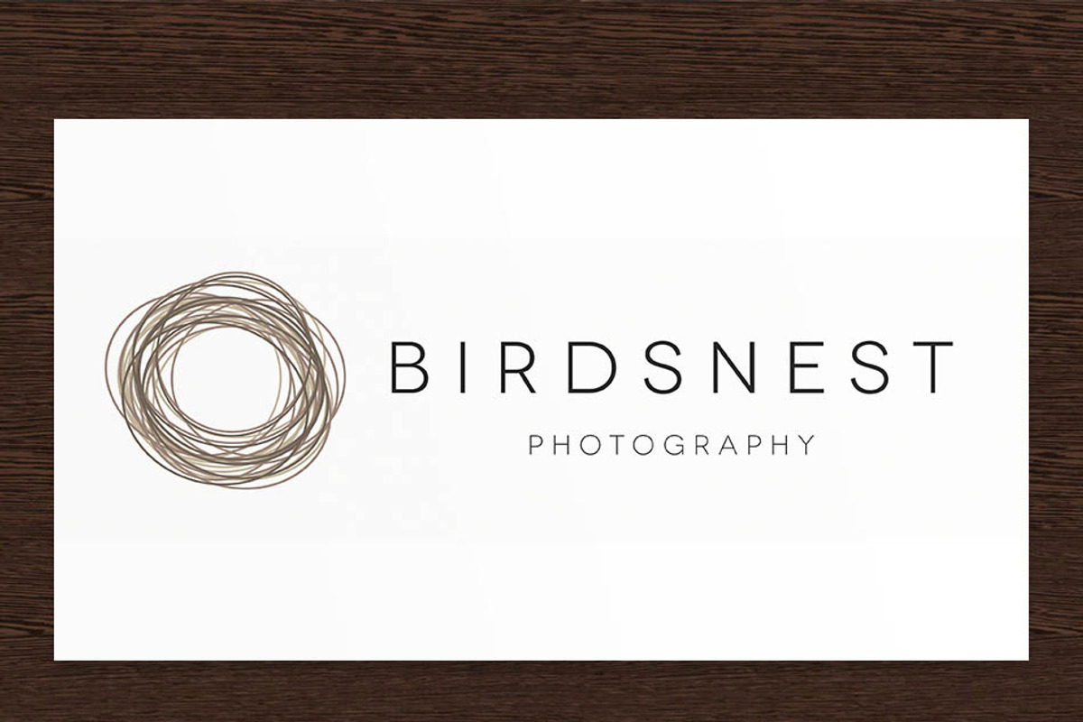 Birdsnest photography logo - PSD, a Branding & Logo Template by Studio 365 Designs