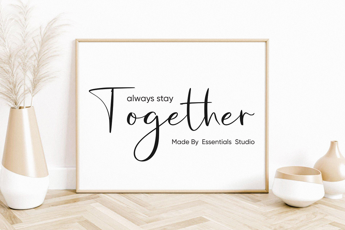 Milleaquen, a Script Font by Essentials Studio (Photo 2 of 8)