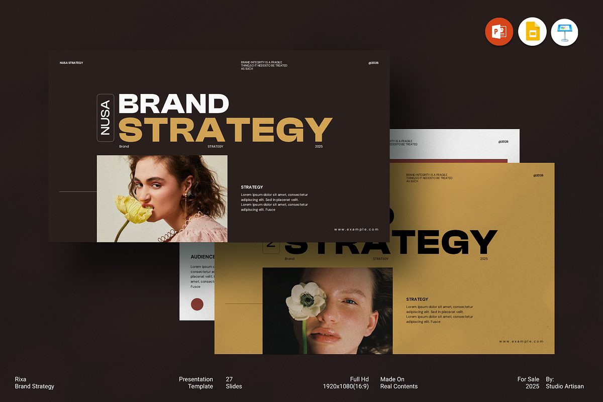 Nusa Brand Strategy Presentation, a Presentation Template by Studio Artisan (Photo 1 of 10)