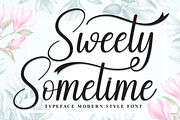 Sweety Sometime | Script Font, a Handwritten Font by Scratchones (Thumbnail 1 of 9)