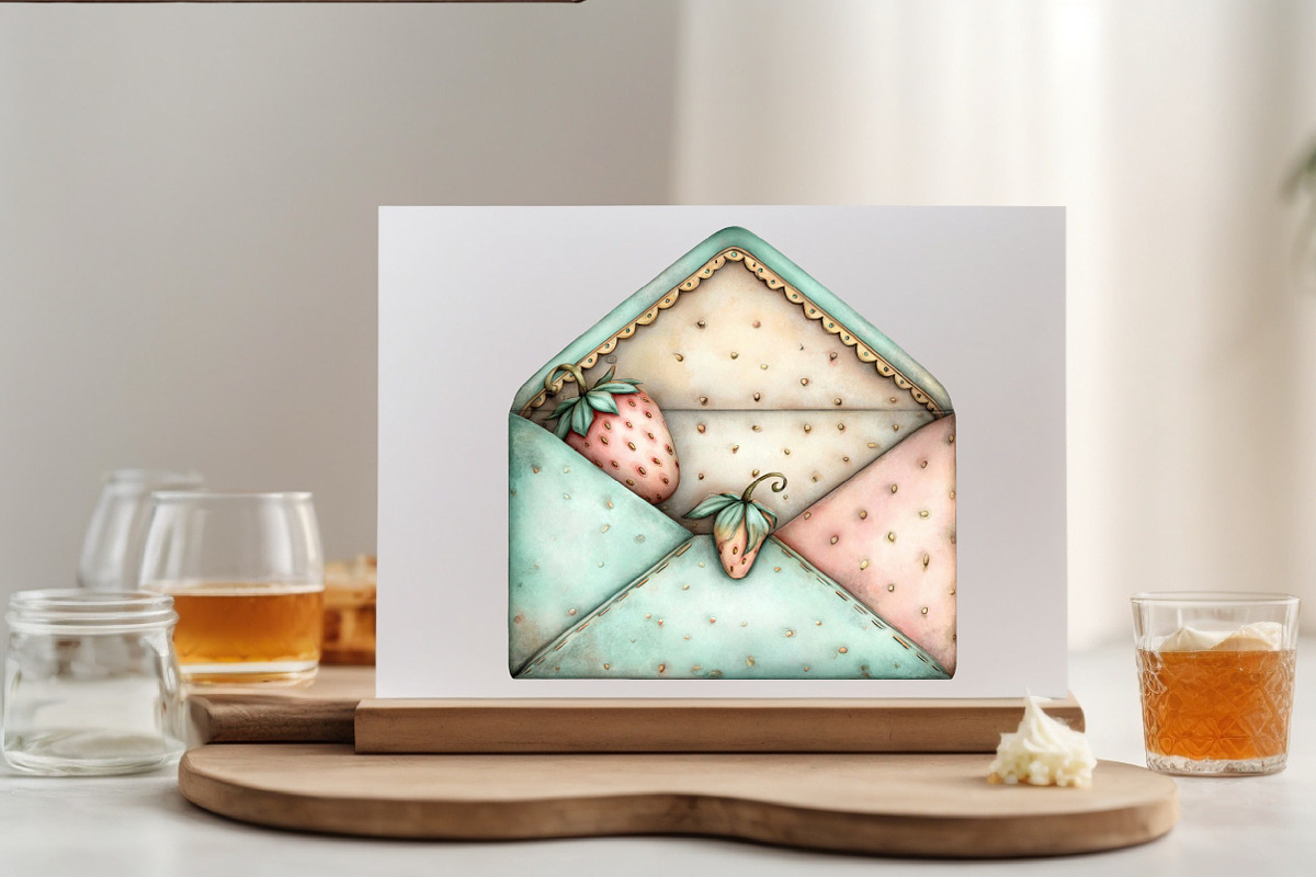 Whimsical Summer Envelope Clipart Bu, an Illustration by SVGArt (Photo 2 of 9)