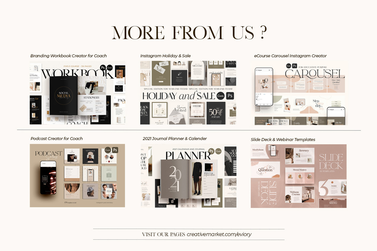 2in1 Bundle eBook + Workbook CANVA, a Magazine Template by Eviory (Photo 38 of 38)