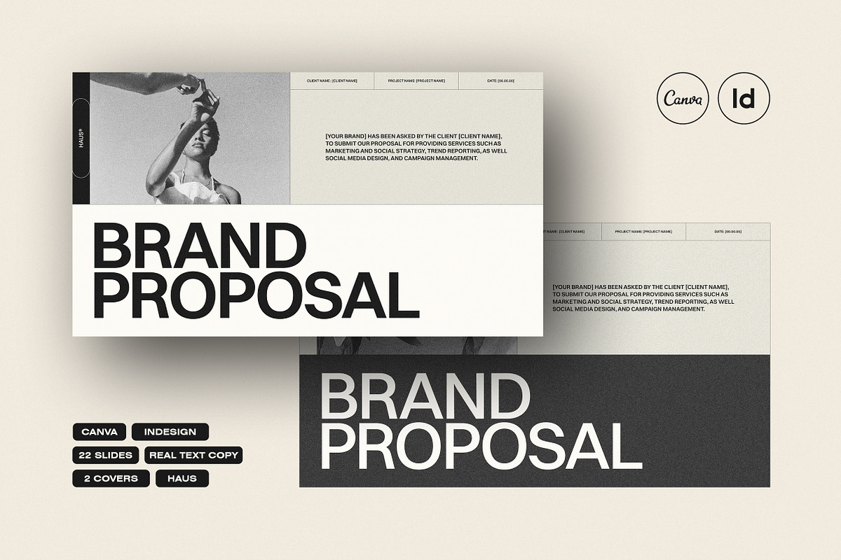 HAUS | Brand Proposal, a Presentation Template by Studio Standard (Photo 1 of 10)