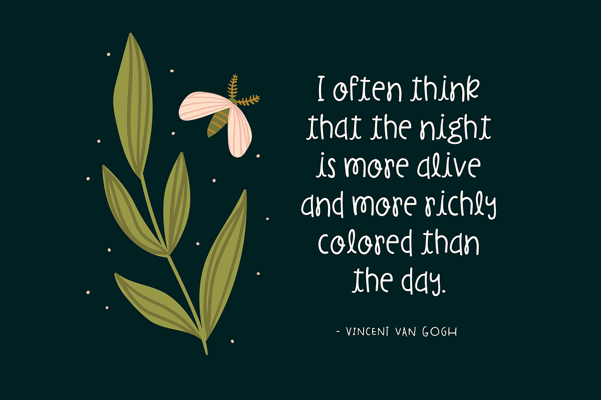 BellaNotte Font, a Sans Serif Font by Denise Chandler (Photo 2 of 7)
