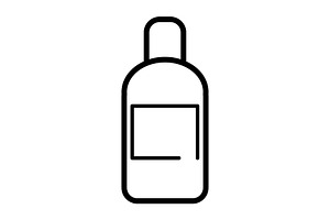 Bottle shampoo icon, an Outline Icon by Sumberpangan