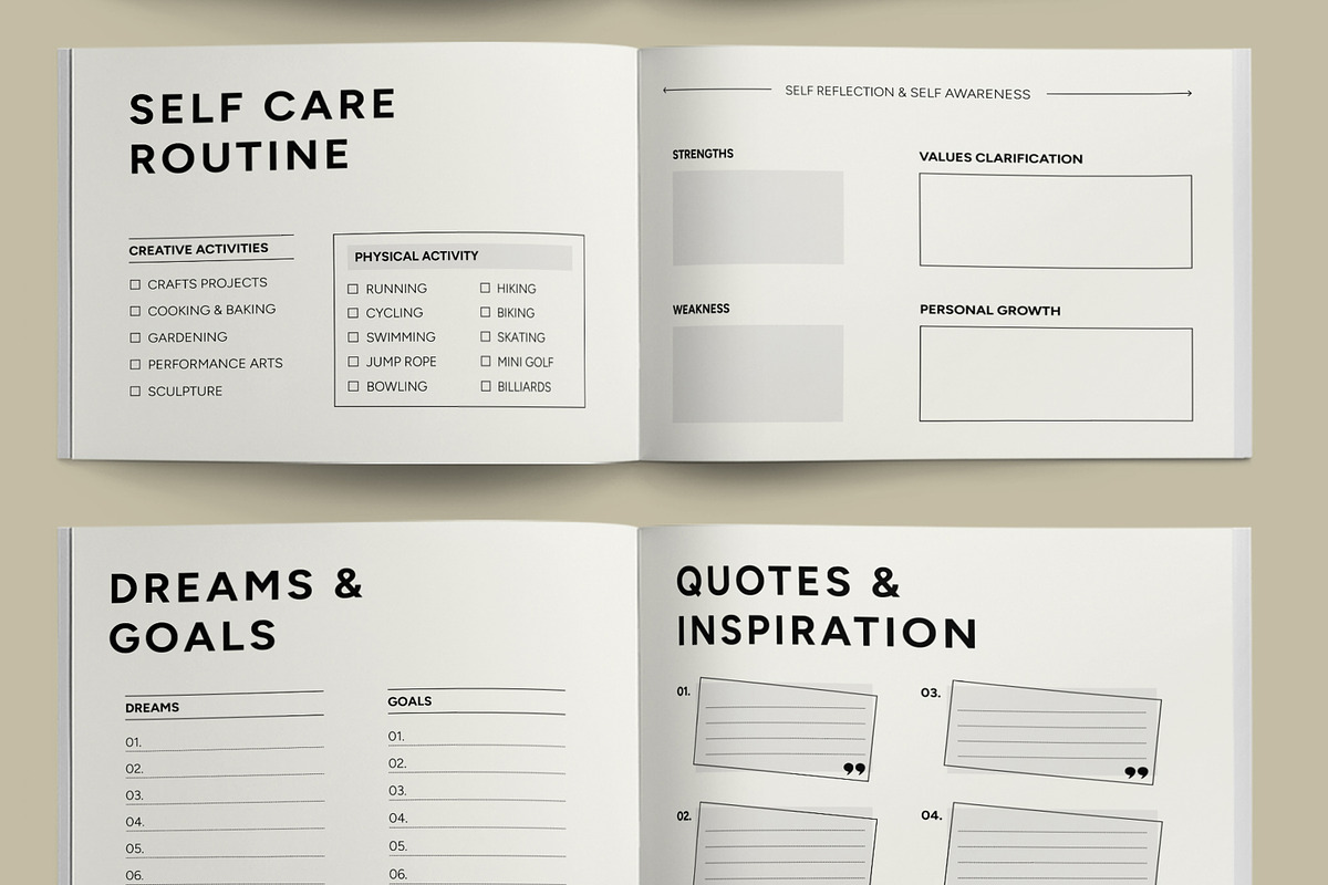 Minimal Daily Journal Planner Layout, a Stationery Template by ContestDesign (Photo 5 of 5)
