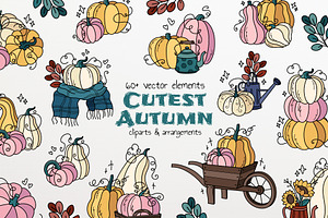 Pumpkins & Autumn Decor Set