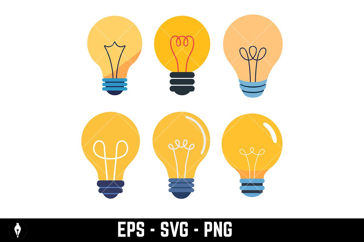 Various light bulbs, an Object Graphic by Vectorhight (Photo 2 of 4)