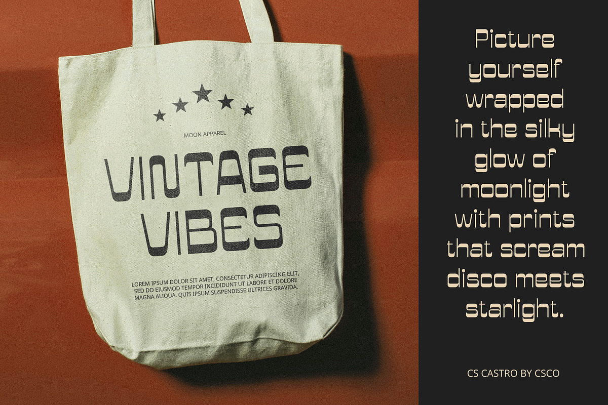 CS Castro – Reverse Contrast Font, a Sans Serif Font by Craft Supply Co. (Photo 6 of 8)