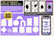 SOCIAL MEDIA PACK Holographic Chrome, a Social Media Template by Lorna London (Thumbnail 4 of 7)