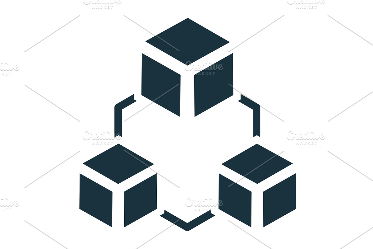 Blockchain technology connecting, a Technology Illustration by Aimagenarium@gmail.com