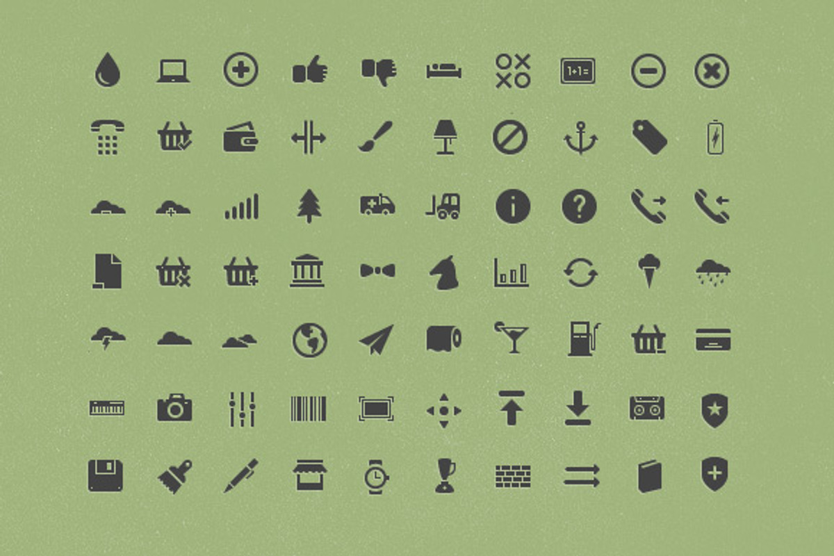 Glyph (800+ vector icons) preview 4