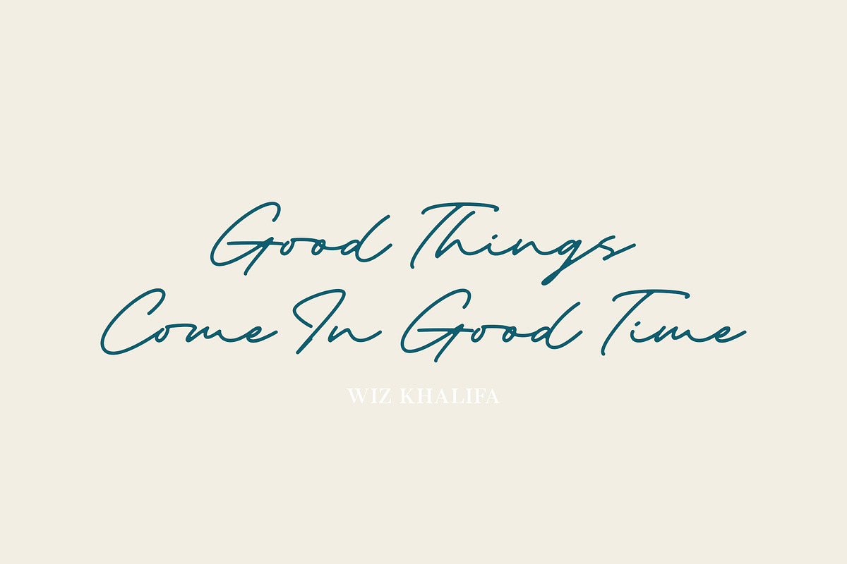 The Destiny | Monoline Script, a Script Font by Lemonthe (Photo 5 of 6)